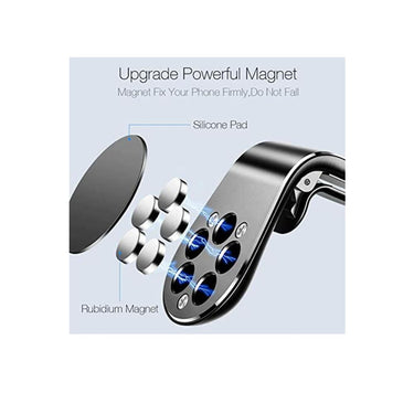 BLACKTECH Magnetic Air Vent Car Holder - Black - Accessories